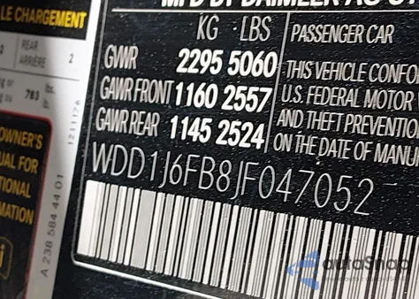 2018 Mercedes-Benz E 400 from USA, damaged, VIN WDD1J6FB8JF047052